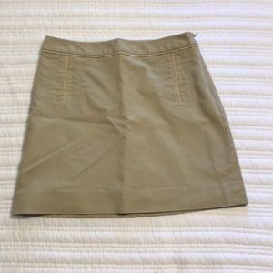 Khaki mini skirt